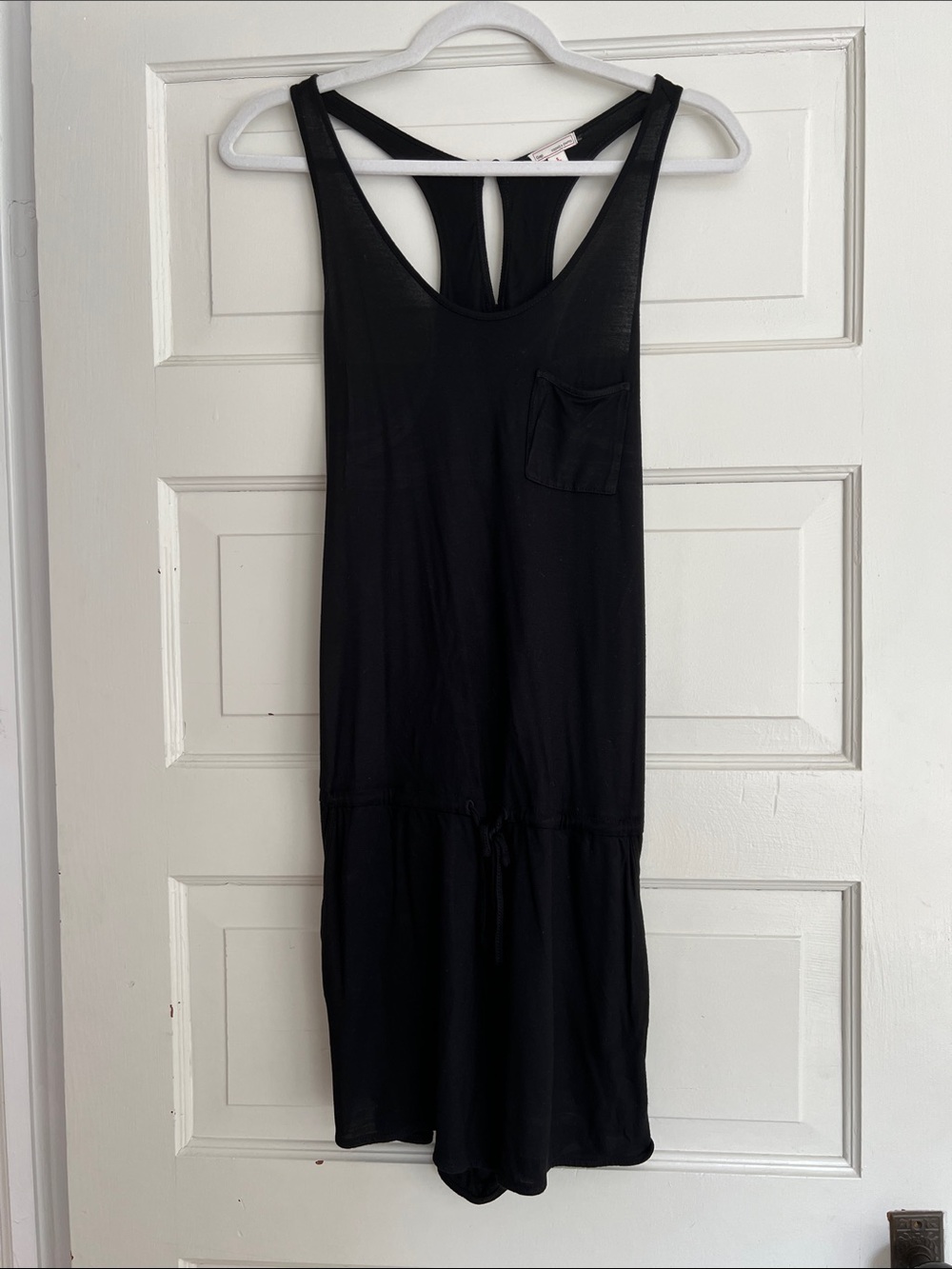 GAP Black Racerback Tank Romper